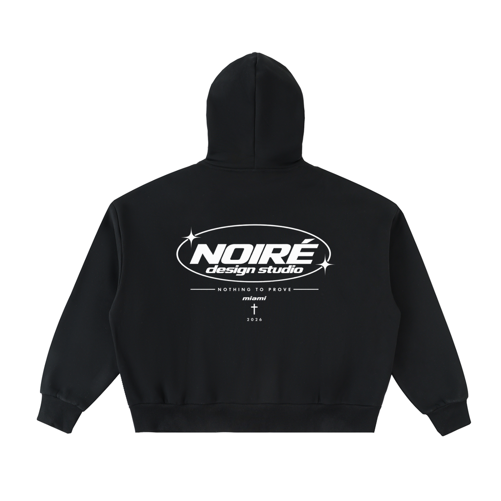 Full-Zip Boxy Hoodie